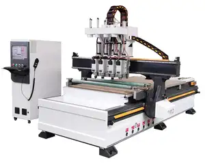 Factory Supply Heavy Structure Four Process CNC Router Woodworking Furniture Machine