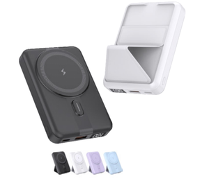 Mag sạc nhanh PD 20 Wát Magnetic ngân hàng điện không dây với có thể gập lại an toàn Stand & hiển thị kỹ thuật số Powerbank 10000mAh cho điện thoại - Product Image 1