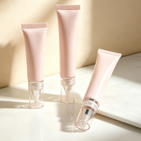 Tubes en plastique PE vides de 20 ml, emballage cosmétique, conteneur pour rouge à lèvres, baume à lèvres, tube souple transparent à presser, bouchon à vis, impression sérigraphique