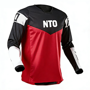 Combinaison <span class=keywords><strong>de</strong></span> moto tout-terrain respirante pour homme, manches longues, pour sports <span class=keywords><strong>de</strong></span> plein air, été, maillot <span class=keywords><strong>de</strong></span> VTT court - Product Image 1