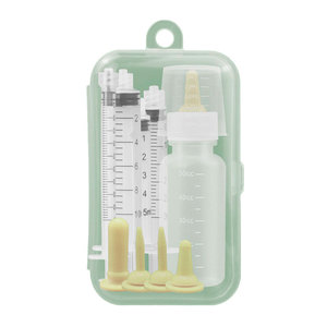 Ensemble de mangeoire pour animaux de compagnie avec combinaison de seringue de bouteille pour chatons chiots utilisation alimentaire - Product Image 1