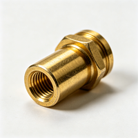 Custom Drawing Supported CNC Machined Brass Fittings Thread Connector Screw Nut Hook Hardware Components with Broaching