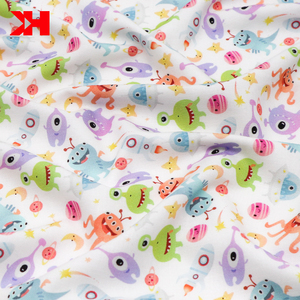 Khn-tela de algodón orgánico para bebé, tejido suave de alta calidad, 100 GSM, estampado para bebé, venta al por mayor - Product Image 5