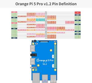 <span class=keywords><strong>Orange</strong></span> Pi 5 <span class=keywords><strong>Pro</strong></span> 16 Go LPDDR5 8 cœurs 64 bits RK3588S Ordinateur monocarte Décodage vidéo 8K WiFi 2,4 GHz pour Bluetooth Carte ouverte - Product Image 2