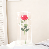 Sac cadeau transparent en PVC personnalisé Ruigu, sac d'emballage transparent, sac fourre-tout en plastique imperméable pour fleuriste, cadeau de la Saint-Valentin