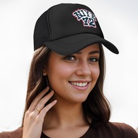 Casquette de baseball en maille personnalisable OEM, 100 % polyester respirant et ajustable avec motif personnalisé, unisexe, en stock aux États-Unis