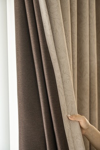 Kain Gorden Warna Hitam Susu Bermotif Bunga untuk Rumah, Kamar Tidur, Ruang Tamu, Grosir dari Produsen - Product Image 3