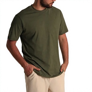 Latest EVERGLOW Men's <b>Plus</b> <b>Size</b> Blank Solid Jersey Polyester/Cotton Short Sleeve Casual T-shirt Quick Dry Breathable - Product Image 1