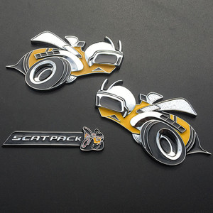 Stock disponible abejas 3D Metal pegatina motorista Logo coche decoración personalizada marcador lateral - Product Image 4
