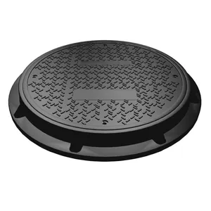 Strong Plastic Material Recessed Manhole Cover Water Tight Composite Manhole Cover with Lock