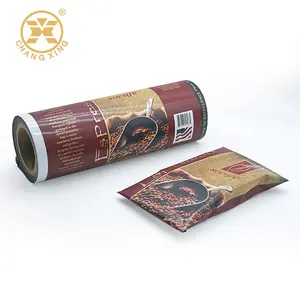 Pellicola in rotolo di bustine di imballaggio in plastica con pellicola in polvere di cioccolato per caffè istantaneo personalizzato di fabbrica
