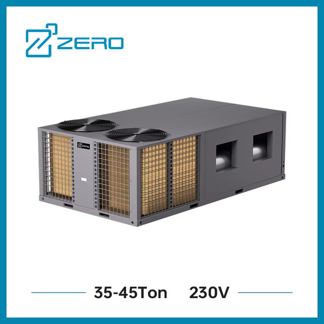 ZERO R410a R32 6.2 10 15 20 40 Ton Commercial Rooftop Package and Air Handler Unit On/off Heat Pump Air Conditioner