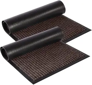 2 Deurmat Indoor Outdoor Dirt Trapper Tapijt Front Buitenkant Deur Deurmat Rubber Grote Wasbare Antislip Huis Deur Mat