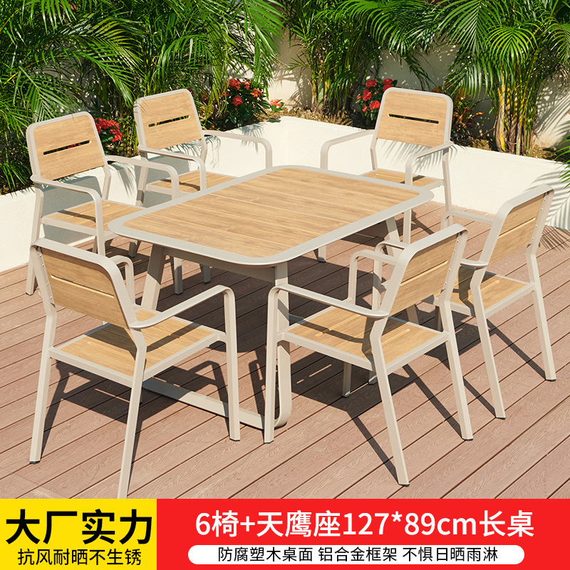 Mesa larga 6 sillas aquila 12789cm
