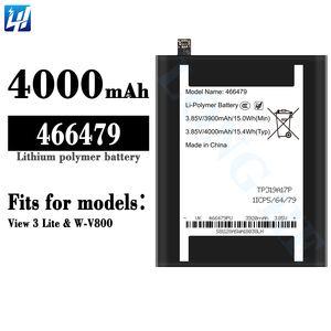 Vente en gros d'usine, batterie de remplacement de qualité originale 4000mAh 466479 pour <span class=keywords><strong>Wiko</strong></span> View <span class=keywords><strong>3</strong></span> <span class=keywords><strong>Lite</strong></span> W-V800 - Product Image 2