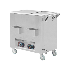 Carro calentador de alimentos eléctrico de comida china/Carro caliente eléctrico de acero inoxidable Dim Sum - Product Image 3