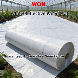 Toile anti-mauvaises herbes personnalisée WON de haute qualité, résistante au soleil, 10 ans de garantie, pour serres, fraises, cerises, tomates - Product Image 6