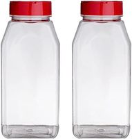 Pot à épices rond en plastique sans BPA de qualité alimentaire de 1000ml PET bouteille d'assaisonnement pour récipient à épices shaker à poudre emballage de poivre