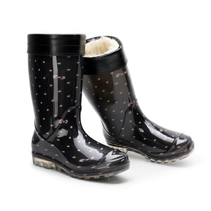 Women's & Men's Black PVC Waterproof Anti-Slip <b>Knee</b>-<b>High</b> Rain Boots-Unisex Work Boots for All Seasons - Product Image 5