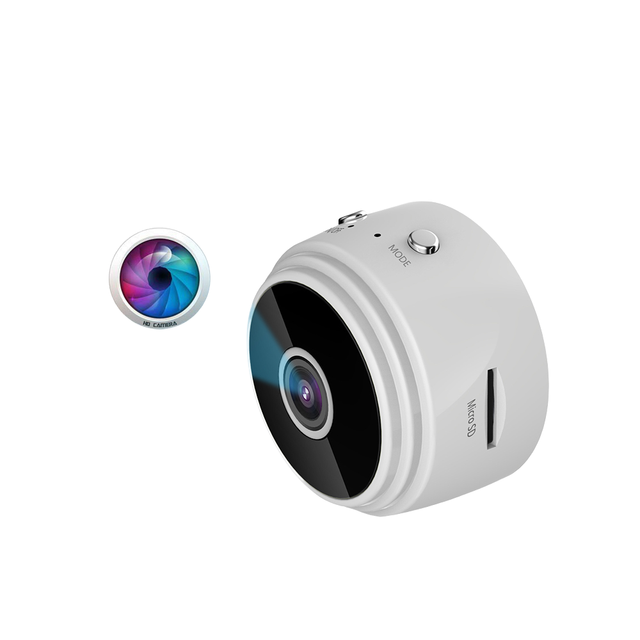 A9 Mini 1080p HD CMOS Wireless Smart Home Security Camera with 21x-40x Optical Zoom 166 Wide Angle WiFi Memory Card Data