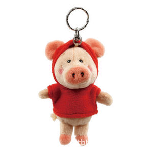 Rosa ricamato in cotone per principessa Pig peluche portachiavi-accessori di compleanno di marca ZY per zaino e felpa - Product Image 3