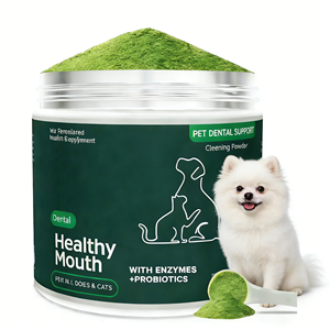 ผงทำความสะอาดฟันสุนัขและ<span class=keywords><strong>แมว</strong></span> OEM/ODM พร้อมสารเสริมภูมิคุ้มกัน ดูดซึมเร็ว ปลอดภัย ปราศจากธัญพืช วิตามินอ่อนโยนสำหรับทุกสายพันธุ์ - Product Image 1