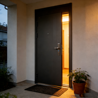 Porte de sécurité en acier, porte d'entrée, porte anti-effraction, porte coupe-feu, porte intérieure d'appartement, finition personnalisable, fabrication chinoise directe