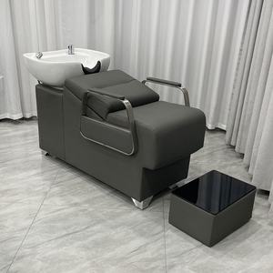 Chaise de lavage de cheveux Kelly, mobilier de salon, fauteuil de barbier, lit de shampooing inclinable - Product Image 4