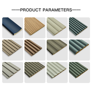 150mm halbkreis förmige geriffelte Wand platte Mehrfarbige Anpassung Starke stereo skopische Impression Innen-PVC-Wand paneele für den Raum - Product Image 6