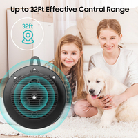 Dispositif anti-aboiement ultrasonique pour chien, intérieur/extérieur, 3 modes, portée de 32 pieds, rechargeable, autonomie de 30 jours