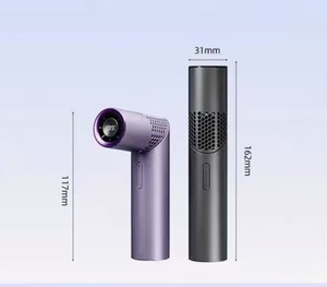 Ventilador Plegable con Pantalla Digital Inteligente, Ventilador de Mano con Forma de Lápiz Labial, Gran Volumen de Viento, Recargable por USB - Product Image 2