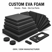 Feuilles de mousse EVA personnalisées, matériau EVA haute densité, inserts en mousse découpés CNC pour étuis à outils, emballage de protection, OEM ODM