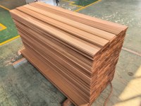 Planches de cèdre rouge 2x4 de qualité supérieure pour la construction, bois naturel en gros