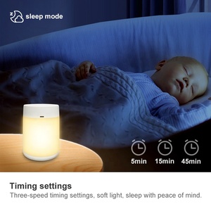 <span class=keywords><strong>Veilleuse</strong></span> intelligente pour bébé, capteur tactile, forme ronde, portable, télécommande pour le chevet - Product Image 6