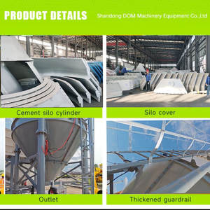 SDDOM 100 bis 1000 Tonnen kleine mobile Stahls ilo Hersteller Flugasche Lagertanks Pulver Vertikal verschraubt Stück Typ Zements ilo - Product Image 3