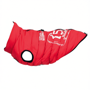 Manteau pour chien Saint-Malo avec harnais S 40 cm rouge - Product Image 2
