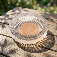 Cendrier en verre moderne Erliao, résistant à la chaleur, facile à vider, bord lisse, pour chambre d'hôtel, comptoir de bar, maison