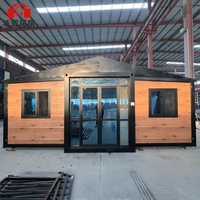 Casa Contenedor Expandible de Buena Calidad, Casa Móvil de 20 Pies/40 Pies, Altura Interior de 2.4 Metros, Casas Modulares Prefabricadas