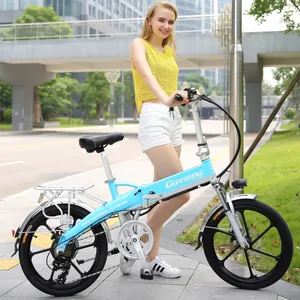 Ebike 접이식 전기 자전거 전기 자전거 300w 모터 리튬 배터리 전기 도시 자전거