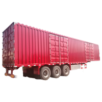 Fabricant chinois 30-80T boîte Semi remorque Van Type boîte chargeur conteneur camion remorque en Stock