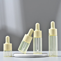 5ml 10ml vide rechargeable Macaron couleur rose violet bouteille en verre avec compte-gouttes pour huile de massage essentielle parfum échantillon emballage
