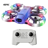 Drone RC 4DRC V68 à lancement manuel, maintien d'altitude par pression d'air, mode sans tête, vol acrobatique 3D à une touche, pour enfant