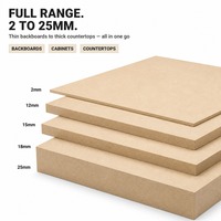 Panneau MDF brut de densité moyenne 2-25 mm, avec colle E0/E1/E2 en option, pour meubles, décoration et emballage