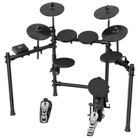 Professional Performance Mute Electronic Drums Portable Folding Percussion Instruments with Silicone Chamber and Drum Heads