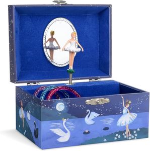 Portagioie musicale con Ballerina di Spinning, Glitter Design, Swan Lake Tune - Product Image 1
