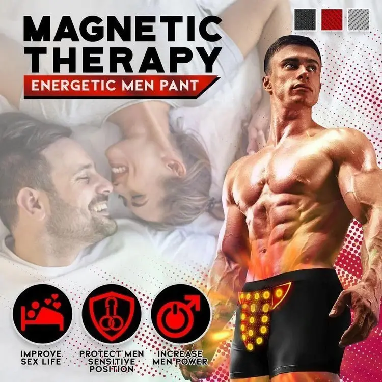 Penis Enlargement Big Magnetic Therapy Energetic Men Panties Physiological Underwear Enlargement Sexy Health Underpant