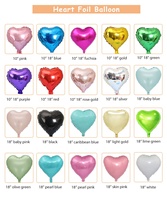 Ballon Cœur Géant en Aluminium de 18 Pouces pour Anniversaire, Saint-Valentin, Mariage – Fournitures de Fête et Décoration – Vente en Gros de Chine, Haute Qualité