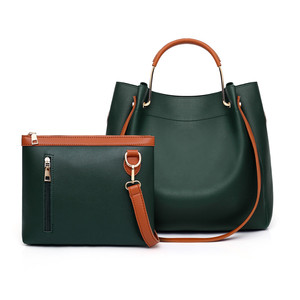 El más nuevo diseño de cuero Simple bolso de las mujeres 2pcs en 1 juego <span class=keywords><strong>bolsa</strong></span> de trabajo - Product Image 3