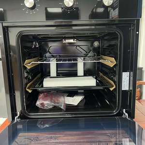 <span class=keywords><strong>Four</strong></span> électrique <span class=keywords><strong>encastrable</strong></span> en fonte noire standard 220V 2000W Contrôle mécanique Capacité 60L Fonction minuterie - Product Image 4