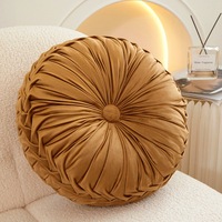 Offre Spéciale pas cher décoratif rond jeter oreiller mignon citrouille siège coussin de sol pour la maison canapé canapé chambre